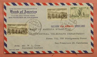 1959 Syria Bank Of America San Francisco Corner Airmail To Usa