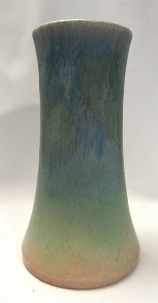 Rookwood Pottery 7 " Vase 1358 F Xxvii Blue / Green / Pink Matte Arts And Crafts
