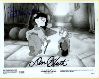 B - Don Bluth/pat Musick Autographed Photo From An American Tail With