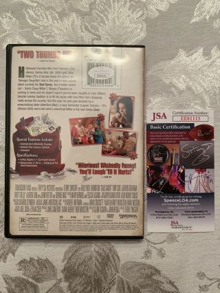 Billy Bob Thornton Autographed Signed Bad Santa DVD Cover JSA 2