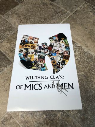 Method Man Wu Tang Clan Signed Of Mics And Men 11x17 Movie Poster Proof