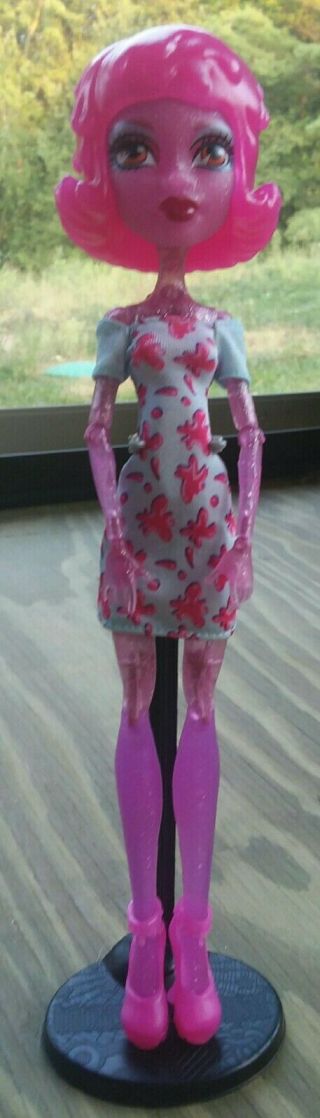 Monster High Create A Monster Blob Pink Ice Girl Doll Cam Mattel 11 "