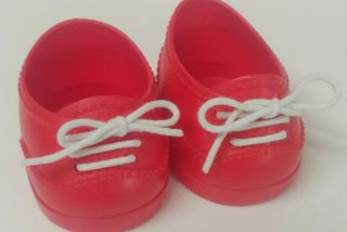 Cpk Shoes Cabbage Patch Kids Doll Shoes Red Lace Up Sneakers Gym Shoes 2004