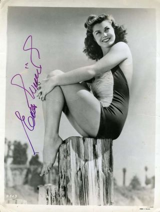 Esther Williams Jsa Autograph 8x10 Photo Hand Signed