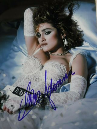 Madonna Autographed Color Photo