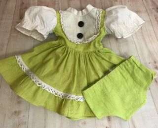 Vintage Doll Dress & Panties For 16 To 18” Dolls.