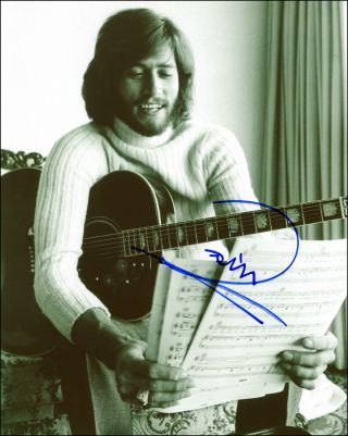 Barry Gibb " The Bee Gees " Autograph Signed 8x10 Photo B