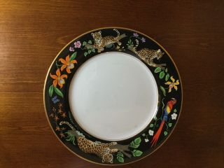 1988 Lynn Chase Jaguar Jungle Dinner / Charger Plate 11 3/4 In Fine China