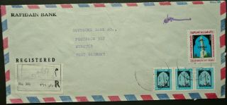 Iraq 1975 Official Airmail Registered Cover From Al - Hilla To West Germany - See