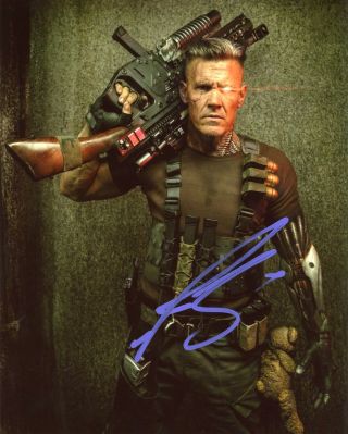 Josh Brolin " Deadpool 2 " Autograph Signed 8x10 Photo Acoa