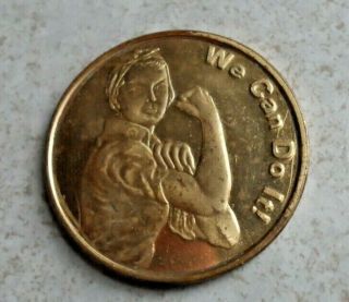 Uss Lexington Token Corpus Christi Tx Usa Medallion Rosie The Riveter Coin