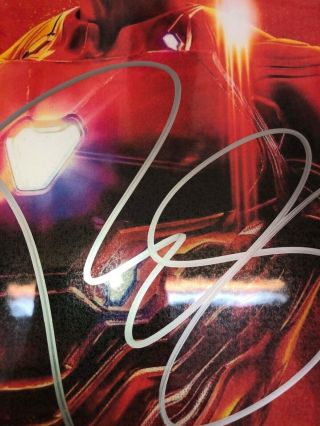 IRON MAN (ROBERT DOWNEY JR) Authentic Hand Signed Autograph 6x11 photo with 2
