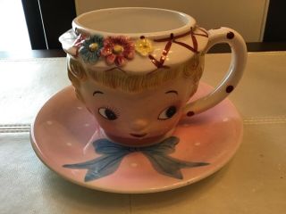 Lefton Miss Dainty Cup And Saucer