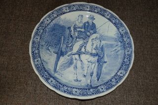 15 Inch Charger By Boch Made For Royal Sphinx Holland Delfts Couple With Horse