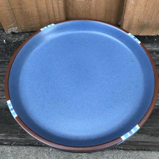 Set Of 3 Dansk Blue Mesa Pattern Dinner Plates Made In Japan