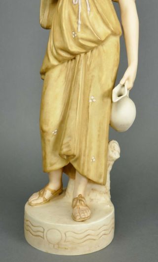 Fine Antique Art Nouveau Royal Dux Czech Porcelain Figurine Statue 3
