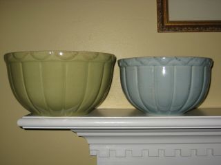 Southern Living At Home Mixing Bowls Hyacinth 10 " & 8 - 1/2 "