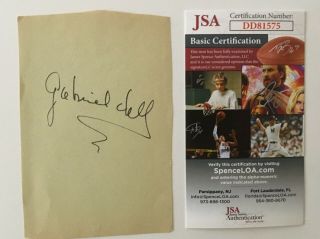 Gabriel Dell Signed Autographed 3.  25 X 5 Album Page Jsa Certified Dead End Kids