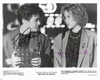 Robert Downey Jr & Molly Ringwald The Pick Up Artist 8x10 Signed Photo Holo