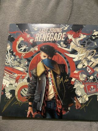All Time Low Last Young Renegade Autographed 12” Vinyl (signed Record)