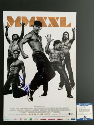 Channing Tatum Autographed Magic Mike Xxl 12x18 Movie Poster Signed Beckett