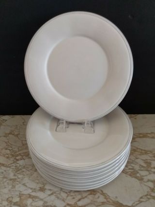 Set Of 4 Williams Sonoma Avignon White Salad Plates