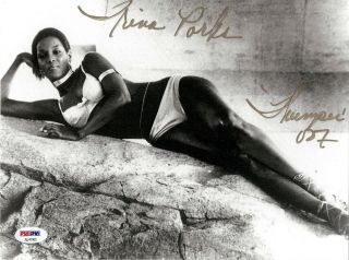Trina Parks As Thumper Signed 8x10 Photo " James Bond Diamonds Forever " Psa Dna