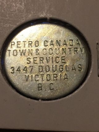 Vintage Token,  Petro Canada Car Wash Token Douglas St Victoria Coin Token T11