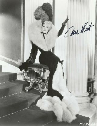 Mae West - 8x10 Autographed Photo - Signed In June Of 1980 - She Was A Sexy Lady
