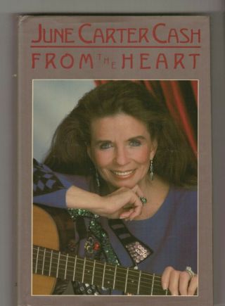 " From The Heart " Book Signed By June Carter Cash To Her Friend Jan Howard