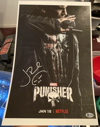 Jon Bernthal Signed The Punisher 11x17 Poster Bas