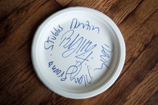 Billy Idol Authentic Signed Plate Autographed Stubb 