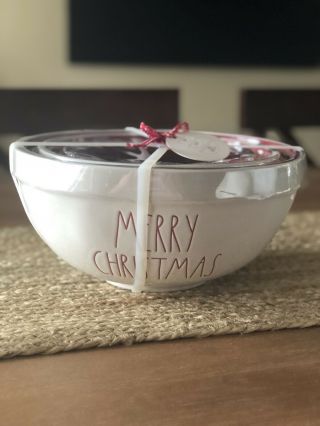 Rae Dunn Ceramic Mixing Bowls Set Of 3 - Merry Christmas Believe Santa