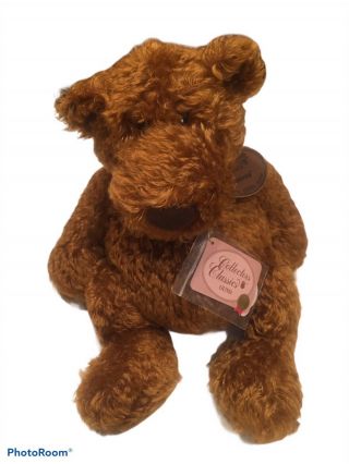 Gund Collectors Classic Limited Edition Geniune Mohair 14” Teddy Bear 95015