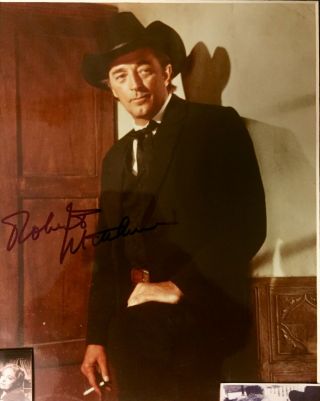 Night Of The Hunter: Robert Mitchum Autographed 8x10 Photo Collage.  Includes