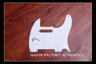 Gfa Green Day Rock Star Tre Cool Signed Electric Pickguard