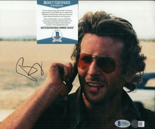 Bradley Cooper Signed (the Hangover) Movie 8x10 Phil Photo Beckett Bas U54237