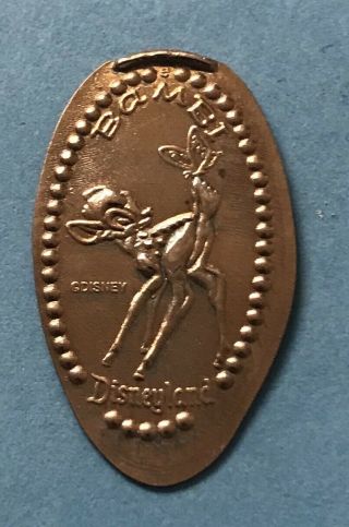 Disney Bambi With Butterfly On Tail Disneyland Elongated Pressed Retired Penny