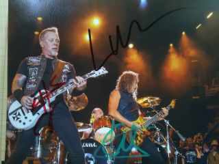 Metallica Hand Signed Autographed Photo (8x10) With And Hologram