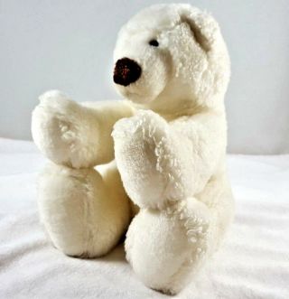 Russ Berrie White Flurry The Polar Bear Plush 8 Inches