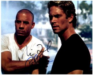 Paul Walker Vin Diesel 8x10 Signed Photo Autographed Picture With