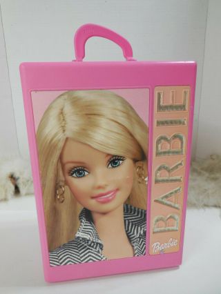 Pink Barbie Doll Fashion Wardrobe Trunk Carrying Case Tara Toy Corp.  Mattel 2002