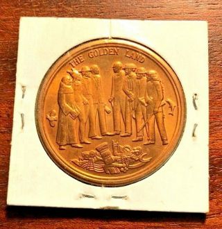 Uncirculated 1969 California Bicentennial Medal / Token / 1769 - 1969 Golden Land
