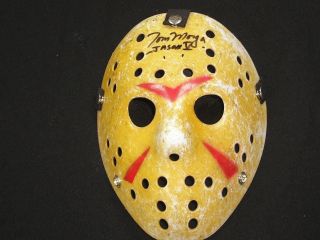 Tom Morga Signed Hockey Mask Jason Voorhees Autograph Friday The 13th Part 5