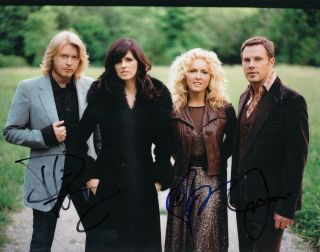 Little Big Town Group Signed (music) 8x10 Photo W/coa Tornado By 3 2