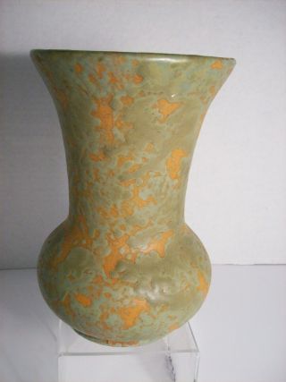 Vintage Art Studio 8 " Vase Green Glaze Burley Winter (?)