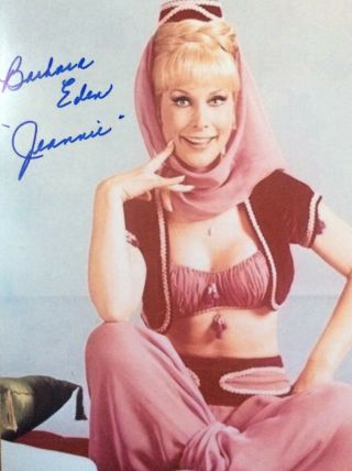 Barbara Eden I Dream Of Jeannie Signed Photo 8 - 10 Busty