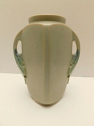 Vintage Roseville American Art Pottery Tuscany Vase Two Handled 7 1/4 "