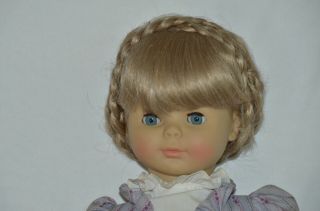 Engel Puppe Doll 18” 1983 Blonde Kanekalon W.  Germany Hang Tag,  Hair Net
