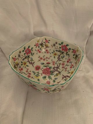 Vintage Old Foley James Kent Ltd Staffordshire England Chinese Rose Large Bowl
